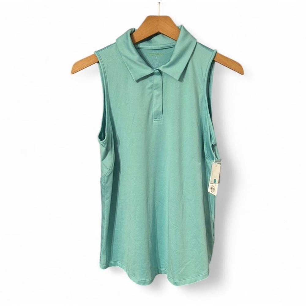 Tek Gear Green Polo Shirt Size Small Women's Athletic Golf Tennis Pickleball Top - Picture 1 of 3